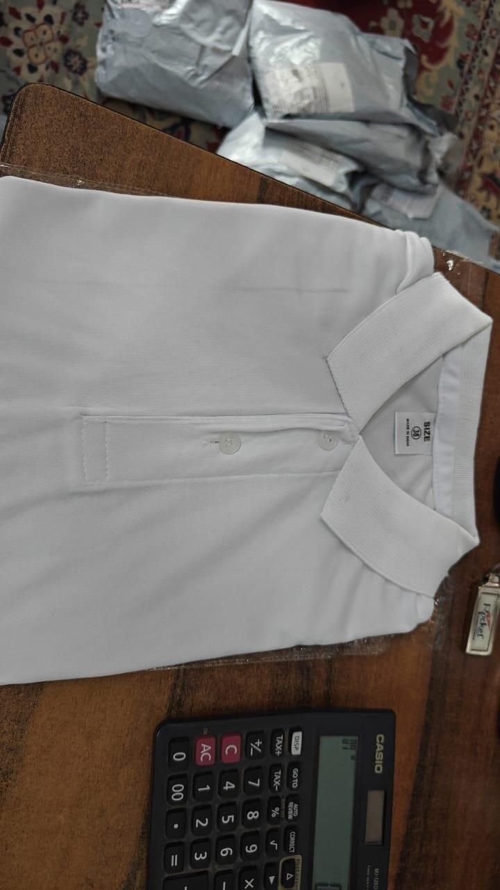 Poly Matte Solid Half Sleeves